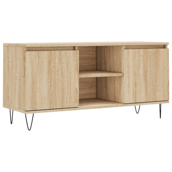 Mueble de TV madera de ingeniería roble Sonoma 104x35x50 cm