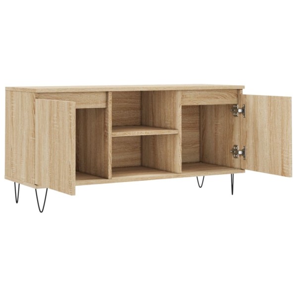 Mueble de TV madera de ingeniería roble Sonoma 104x35x50 cm