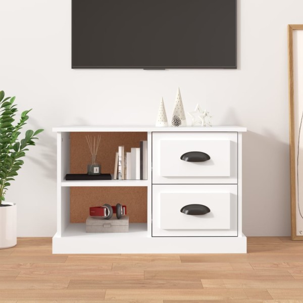 Mueble para TV madera contrachapada blanco 73x35,5x47,5 cm