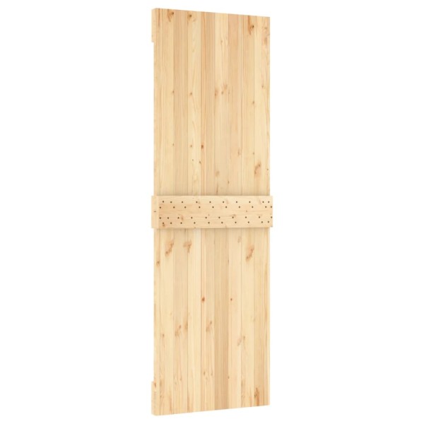 Puerta corredera con herrajes madera maciza de pino 70x210 cm