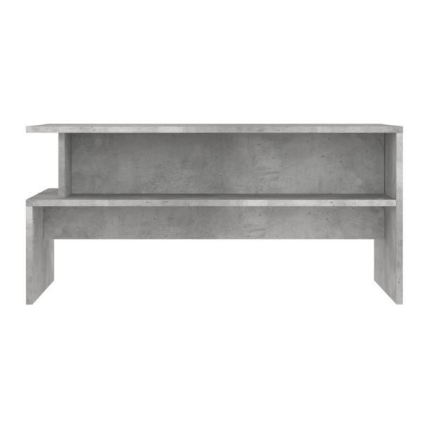 Mesa de centro madera de ingeniería gris hormigón 90x55x42,5 cm