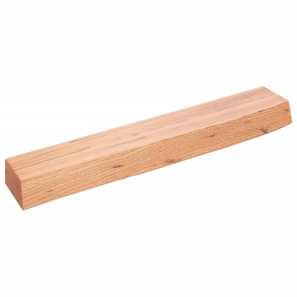 Estante de pared madera de roble tratada marrón claro 60x10x6cm