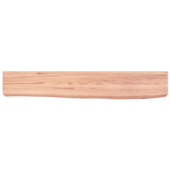 Estante de pared madera de roble tratada marrón claro 60x10x6cm