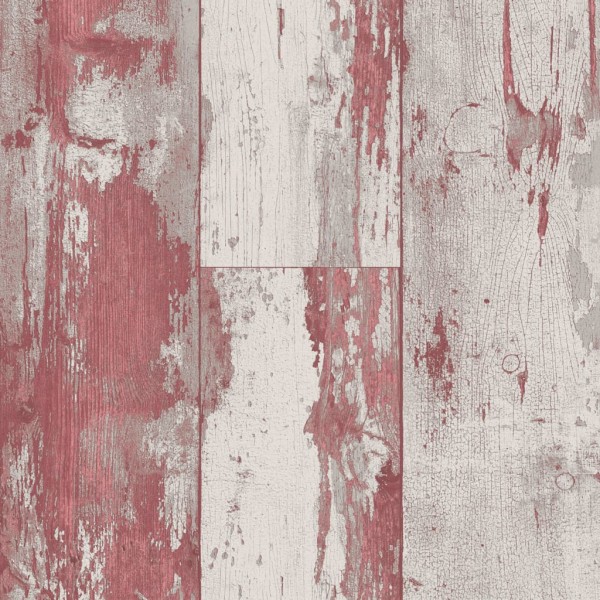 DUTCH WALLCOVERINGS Papel de pared madera rojo y beige