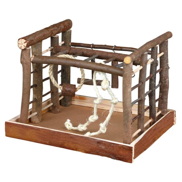 TRIXIE Patio de juegos para pájaros Natural Living 35x29x25 cm madera