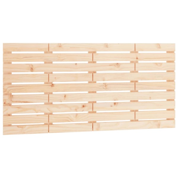 Cabecero de cama de pared madera maciza de pino 156x3x63 cm