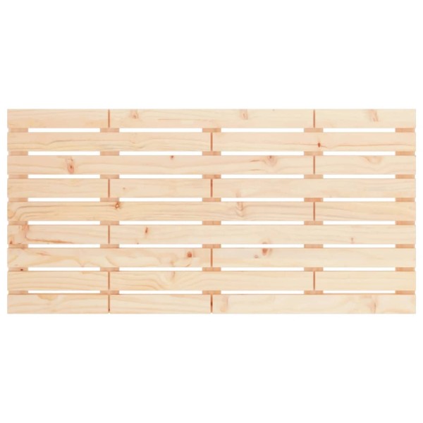 Cabecero de cama de pared madera maciza de pino 156x3x63 cm