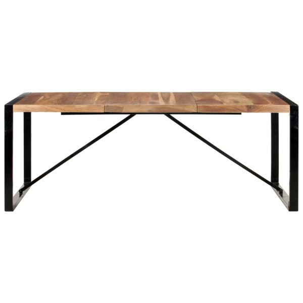 Mesa de comedor de madera maciza de sheesham 200x100x75 cm