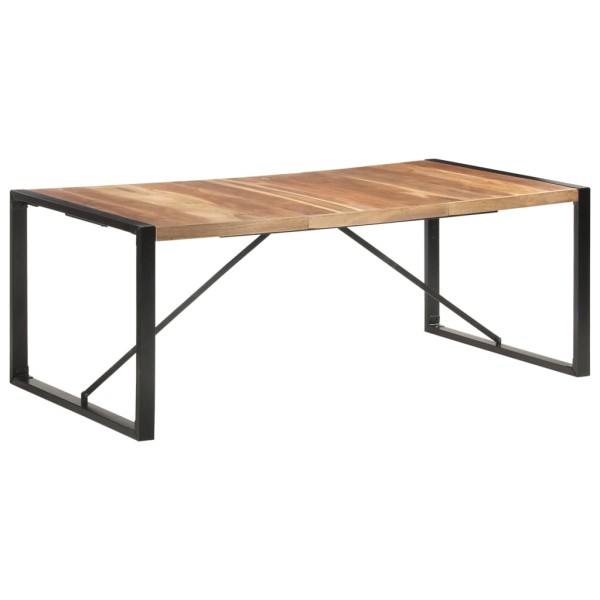 Mesa de comedor de madera maciza de sheesham 200x100x75 cm