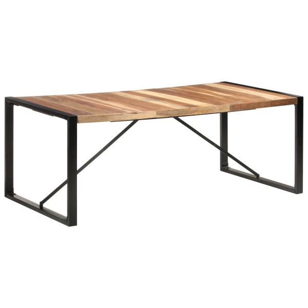 Mesa de comedor de madera maciza de sheesham 200x100x75 cm