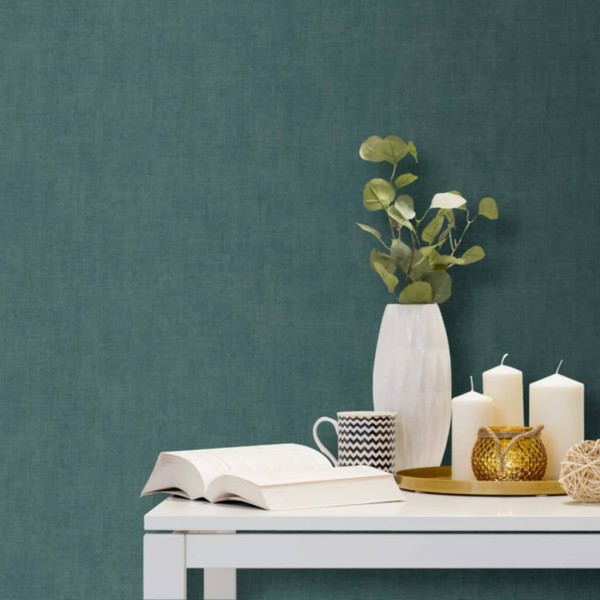 DUTCH WALLCOVERINGS Papel pintado verde liso