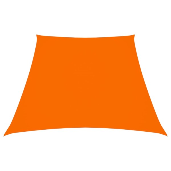 Toldo de vela trapezoidal tela oxford naranja 3/4x3 m