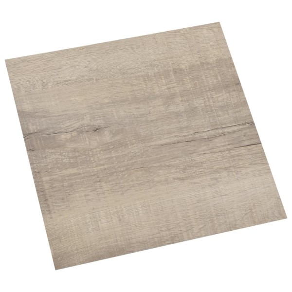 Lamas para suelo autoadhesivas 55 piezas PVC 5,11 m² gris taupe