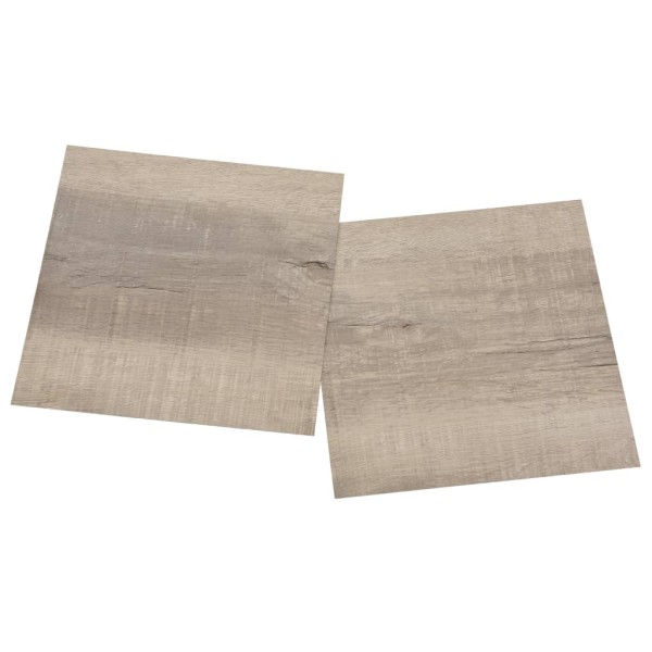 Lamas para suelo autoadhesivas 55 piezas PVC 5,11 m² gris taupe