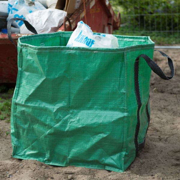 Nature Bolsa de basura para jardín cuadrada verde 252 L 6072405