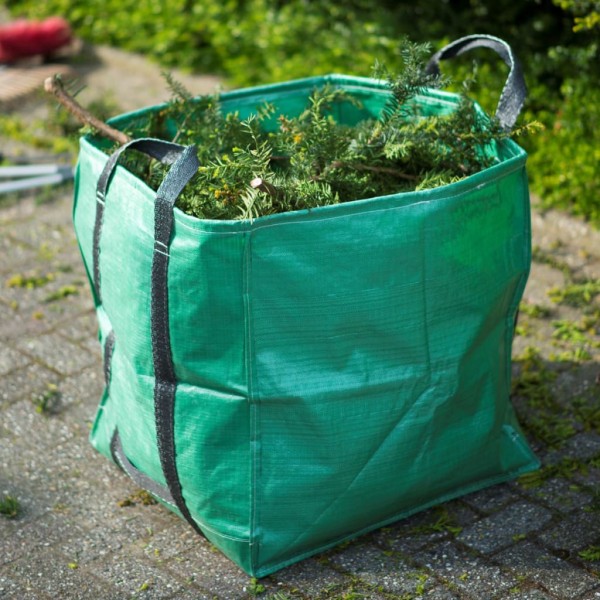 Nature Bolsa de basura para jardín cuadrada verde 252 L 6072405