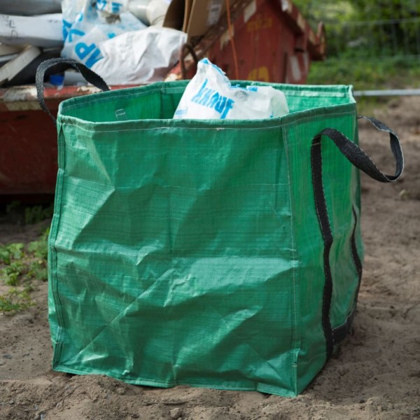 Nature Bolsa de basura para jardín cuadrada verde 252 L 6072405