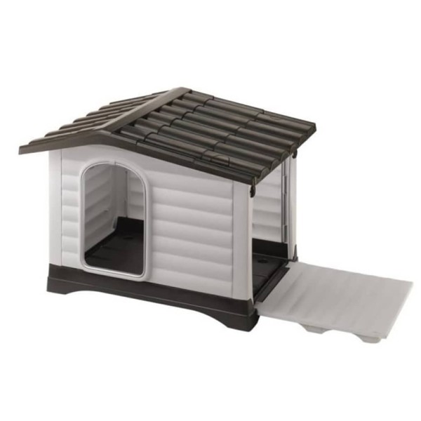 Ferplast Caseta para perros Villa 70 gris 73x59x53 cm 87253099