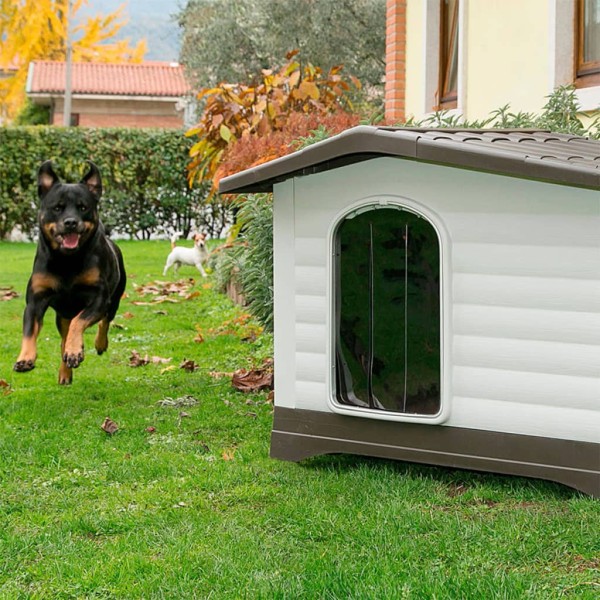 Ferplast Caseta para perros Villa 70 gris 73x59x53 cm 87253099