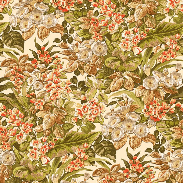 DUTCH WALLCOVERINGS Papel de pared Floral verde