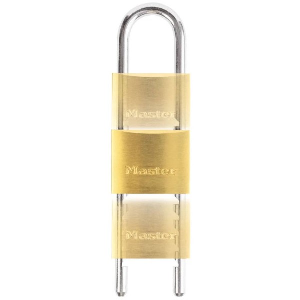 Master Lock Candado con grillete ajustable latón macizo 50 mm 1950EURD