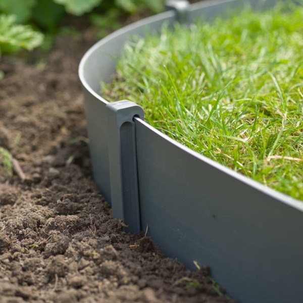 Natura Anclajes de jardín pequeños 10 unidades gris