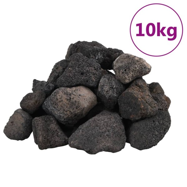 Rocas volcánicas negras 10 kg 5-8 cm