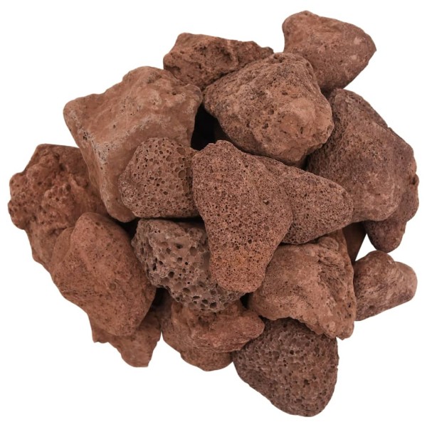 Rocas volcánicas rojas 25 kg 5-8 cm