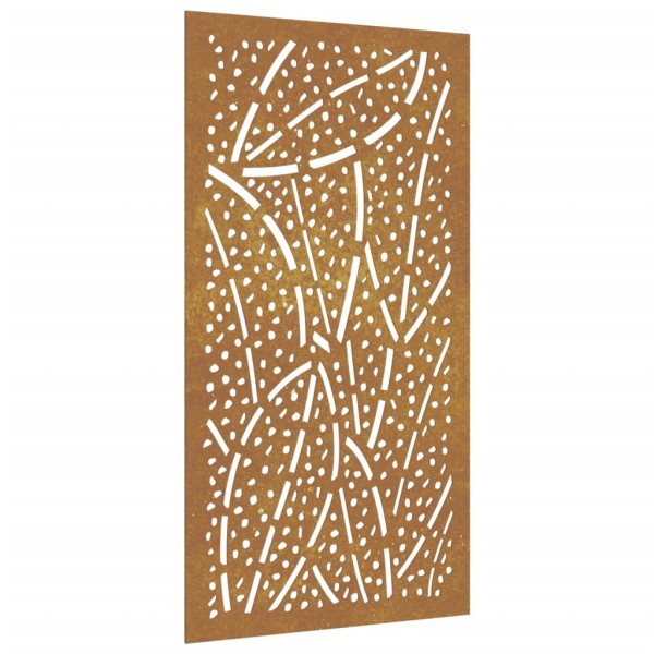 Adorno de pared de jardín acero corten diseño de hoja 105x55 cm