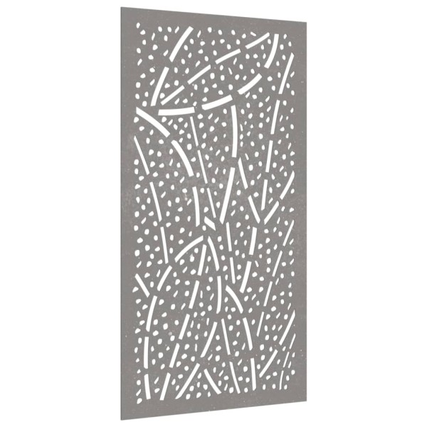 Adorno de pared de jardín acero corten diseño de hoja 105x55 cm