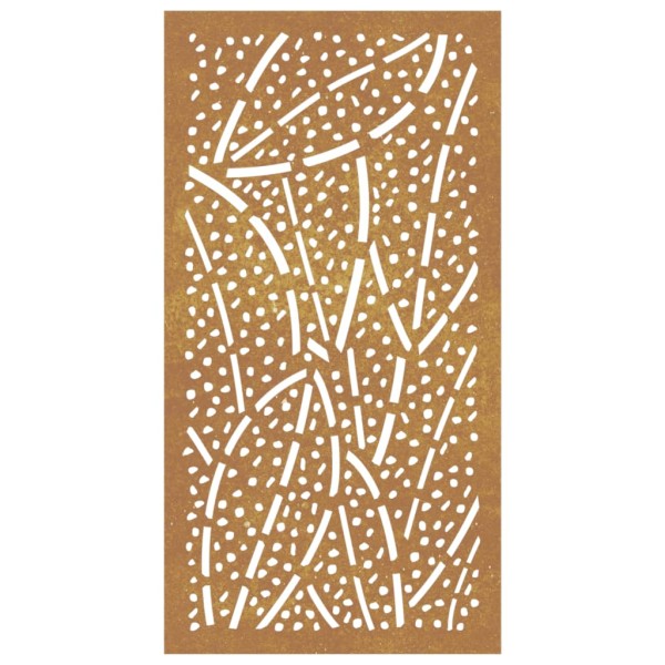 Adorno de pared de jardín acero corten diseño de hoja 105x55 cm