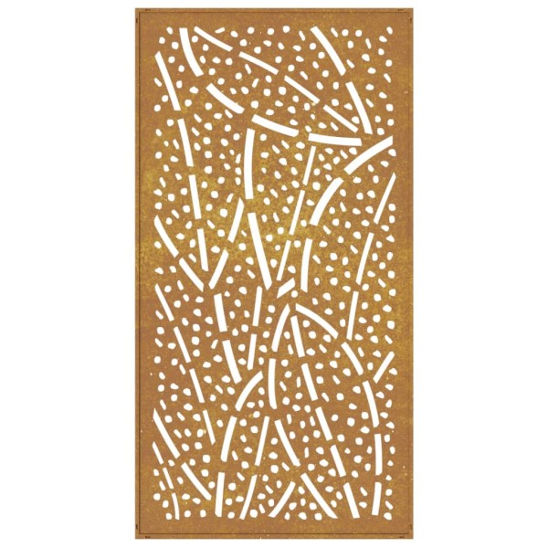 Adorno de pared de jardín acero corten diseño de hoja 105x55 cm