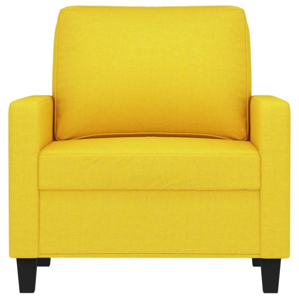 Sillón de tela amarillo claro 60 cm