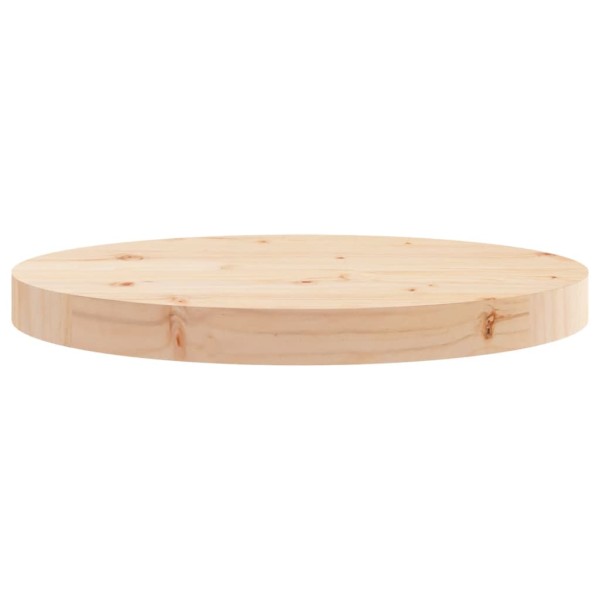 Tablero de mesa redondo madera maciza de pino Ø40x3 cm