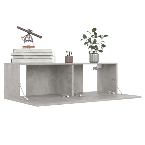 Juego de muebles de salón 8 piezas gris hormigón