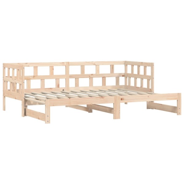 Sofá cama nido madera maciza de pino 90x190 cm