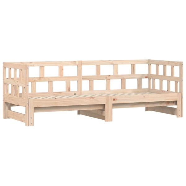 Sofá cama nido madera maciza de pino 90x190 cm