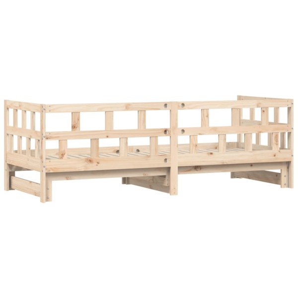 Sofá cama nido madera maciza de pino 90x190 cm