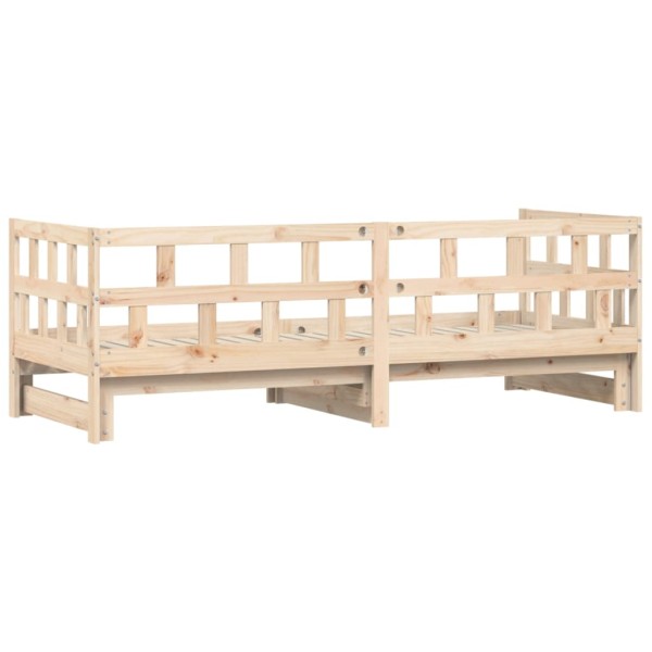 Sofá cama nido madera maciza de pino 90x200 cm