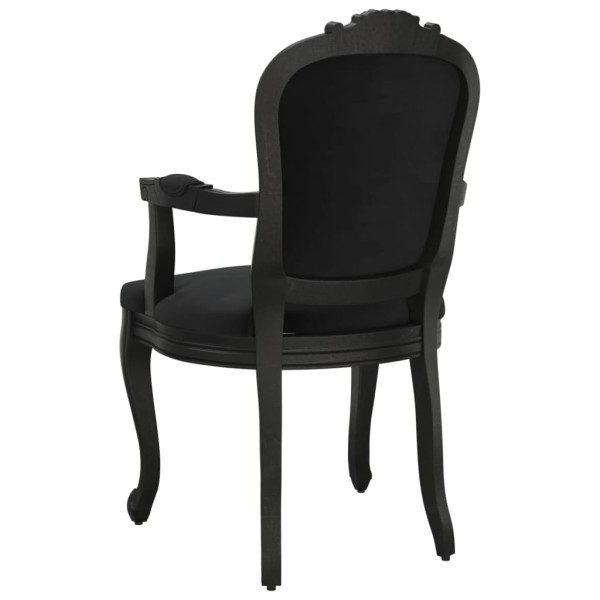 Sillas de comedor 2 uds terciopelo negro 62x59,5x100,5 cm