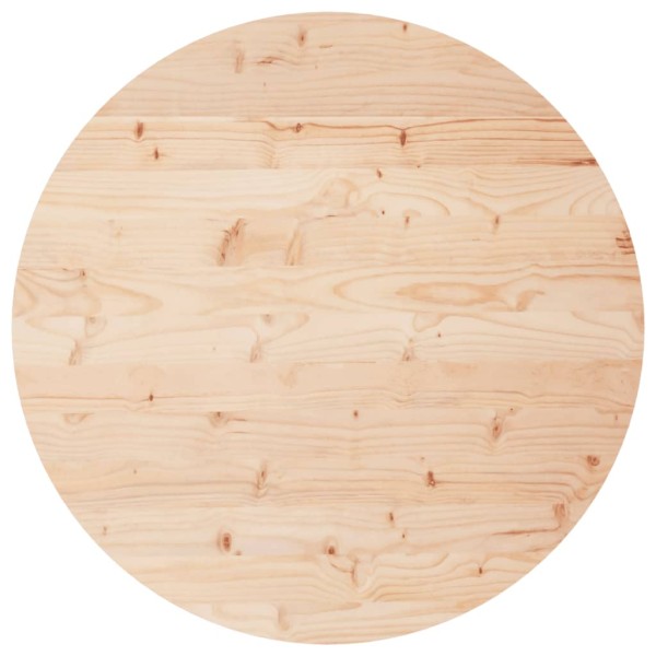 Tablero de mesa redondo madera maciza de pino Ø80x3 cm