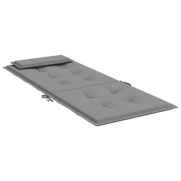 Cojines de silla con respaldo alto 6 uds tela Oxford gris