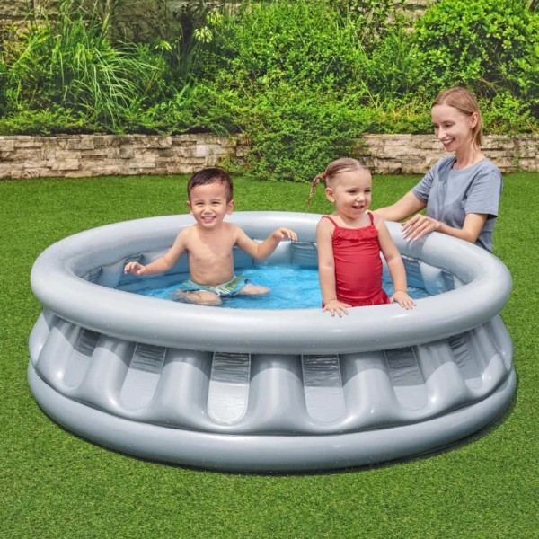 Bestway Piscina Space Ship redonda 152x43 cm plateada