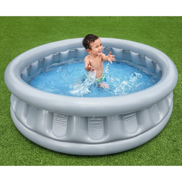 Bestway Piscina Space Ship redonda 152x43 cm plateada