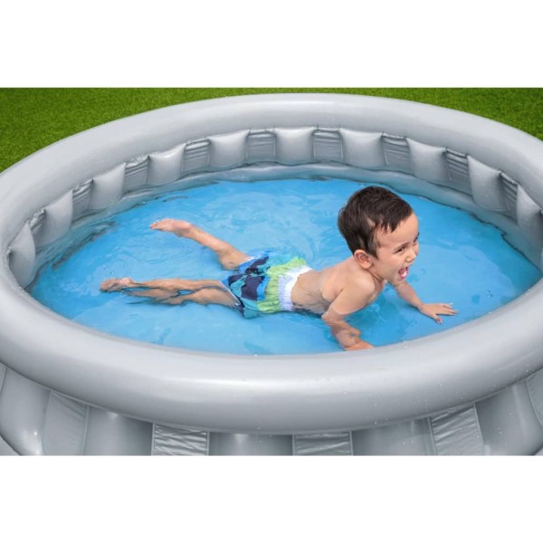 Bestway Piscina Space Ship redonda 152x43 cm plateada