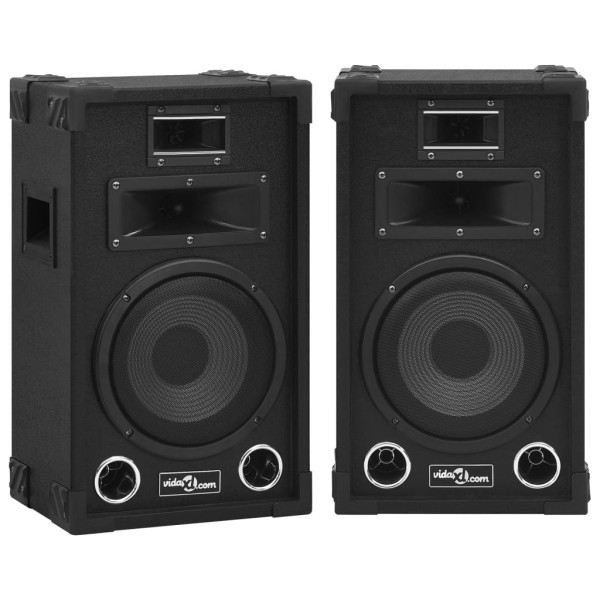 Altavoces pasivos escenario profesional hifi 2 uds 800 W negro