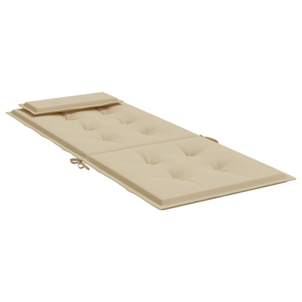 Cojines de silla con respaldo alto 6 uds tela Oxford beige