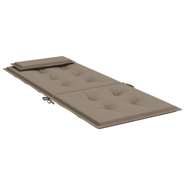 Cojines de silla con respaldo alto 6 uds tela Oxford gris taupe