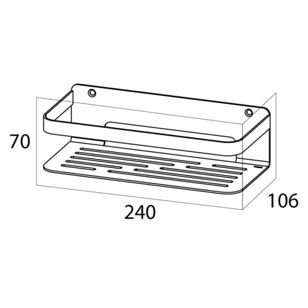 Tiger Cesta para cuarto de baño Caddy plateado 1400030946