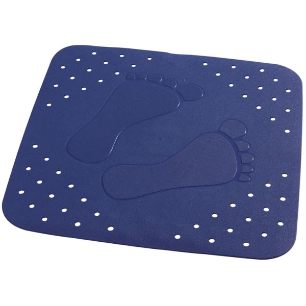 RIDDER Alfombrilla baño antideslizante Plattfuß 54x54 cm azul